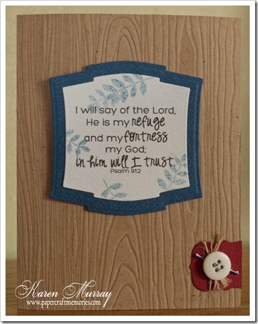 Papercraft Memories: Psalm 91:2 WORDart